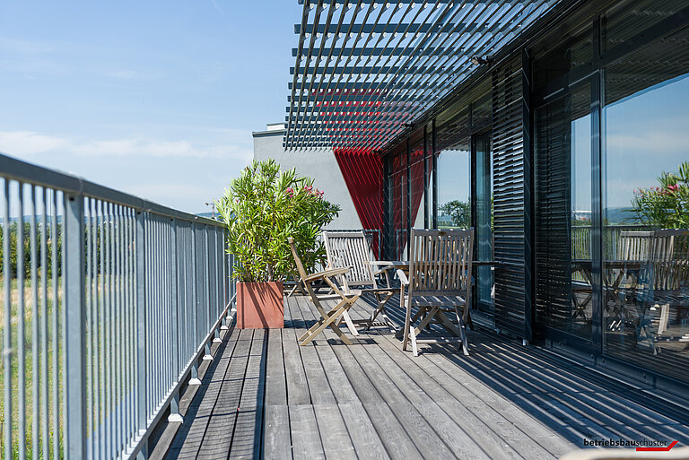 Hager Blitzschutz Außenansicht Balkon