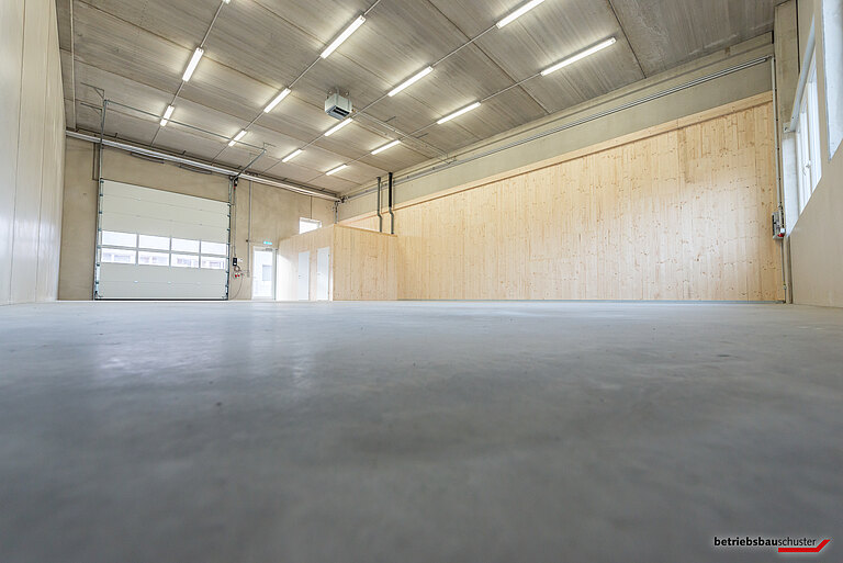 Betriebspark Stetten Innenansicht Halle 5